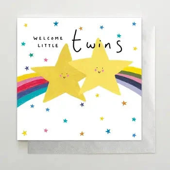 Cards & Message Cards & Gift Wrap Little Mouse Baby Clothing & Gifts Welcome Little Twins 