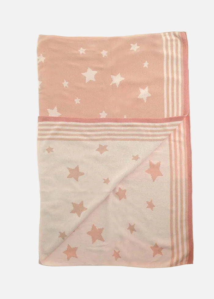 Ziggle Baby Blanket - Pink Stars