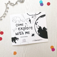 High Contrast Baby Book - Come Explore With Me Book The Little Black & White Book Project 