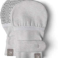 Stay-On Scratch Mittens - Storm Grey Scratch Mitts Goumikids 