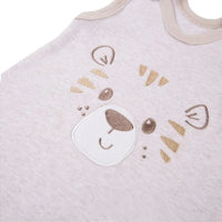 Early Baby Top & Tiger Footed Dungarees Set - Ecru Dungaree EEVI 