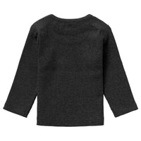 Premium Organic Ribbed Top - Dark Grey Top / T-shirt Noppies 