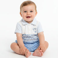 Premature Blue T-Shirt & Shorts Set - Nautical stars