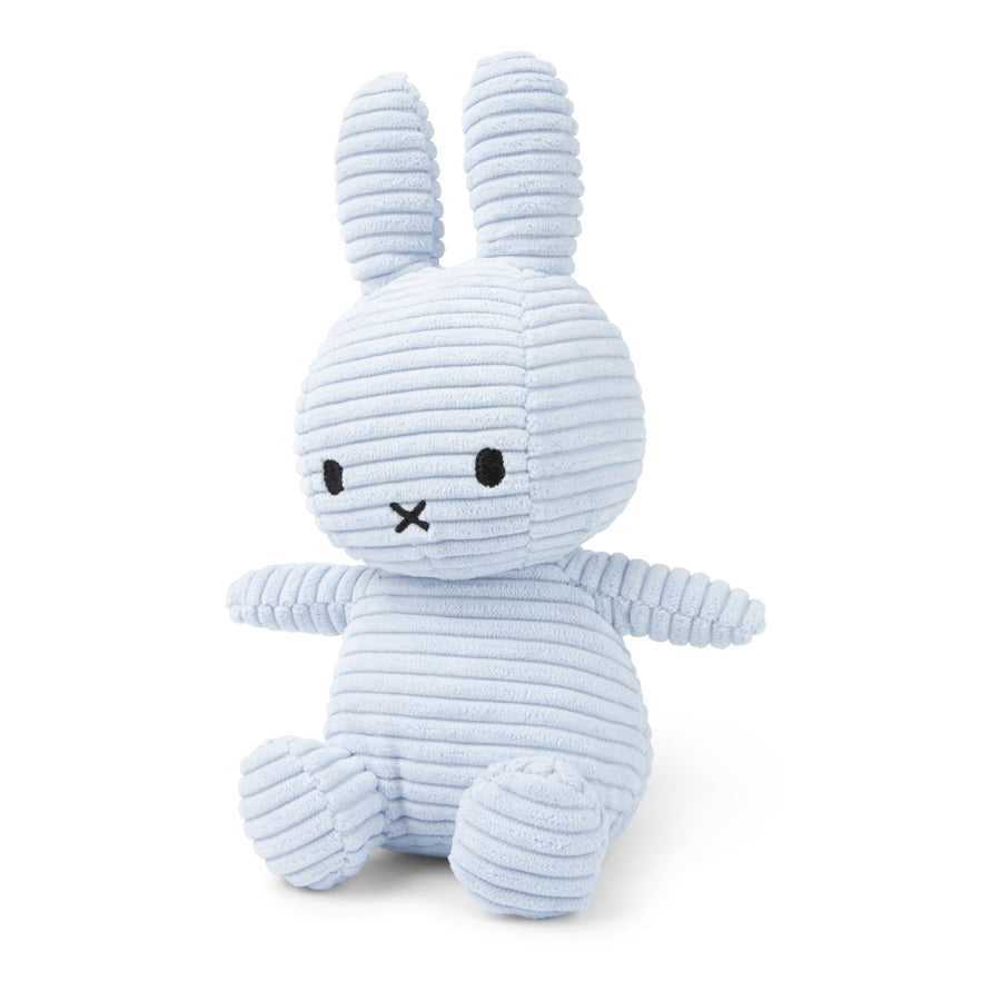 Miffy Corduroy Plush Toy - Ice Blue