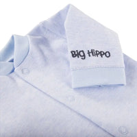Early Baby Long Sleeved Top, Blue Hippo Top / T-shirt EEVI 