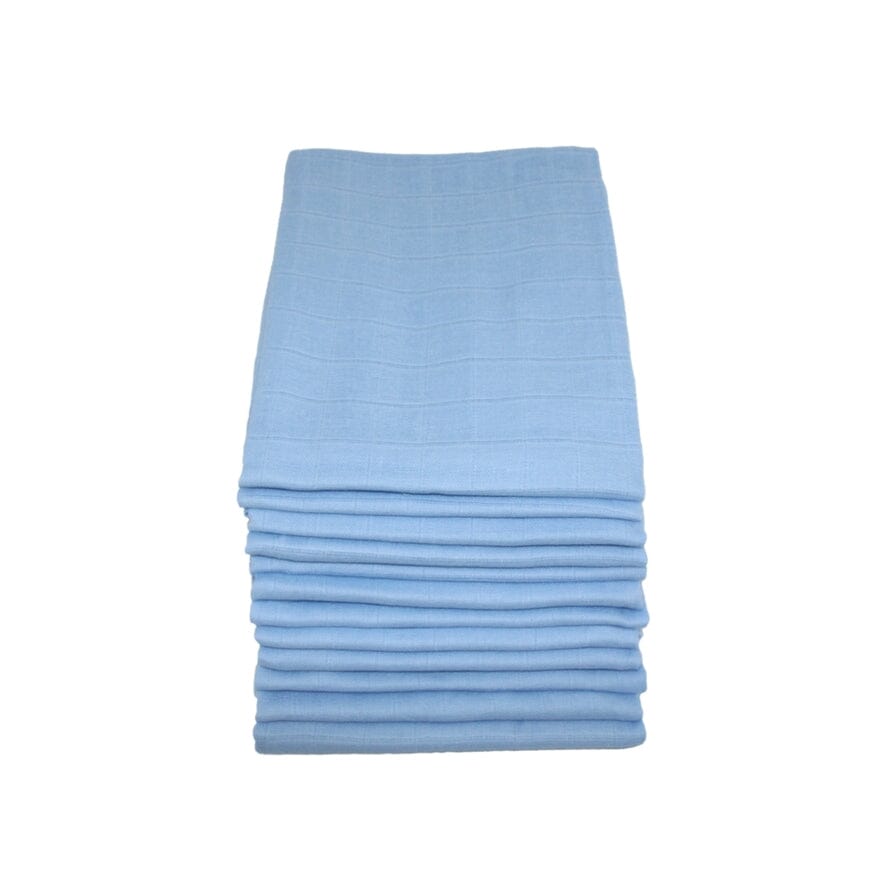 100% Pure Cotton Muslin - 70cm x 70cm - Sky Blue (One Muslin) Muslin Muslinz 
