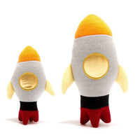 Best Years Ltd - Space Rocket Baby Rattle Knitted