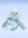 Pastel Blues Octopus Baby Rattle Fair Trade Crochet Organic Cotton Toy Best Years 