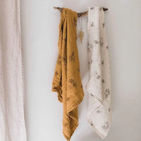 Swaddle Blanket - Cow Parsley - 70 x 70 cm Swaddle Blanket Rose In April 