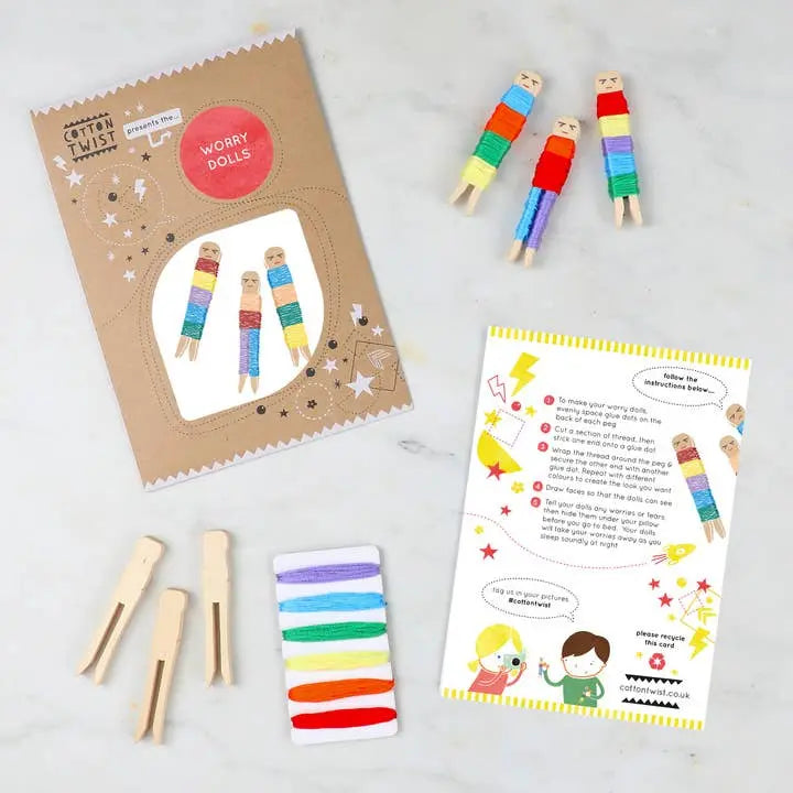Make Your Own Worry Dolls Sibling Gifts Cotton Twist 