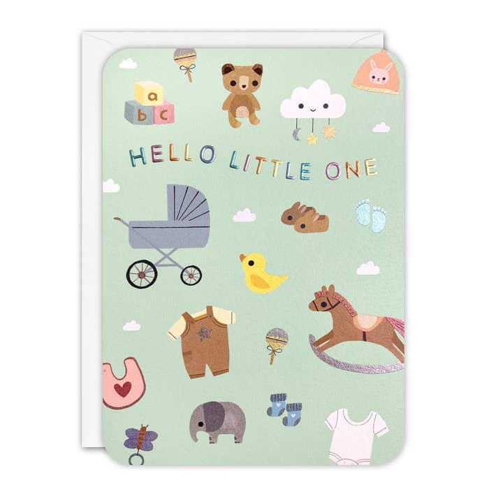 Cards & Message Cards & Gift Wrap Little Mouse Baby Clothing & Gifts New Baby Sprouts Card 