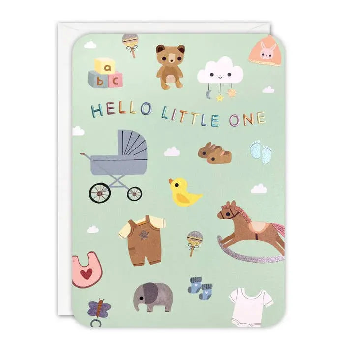 Cards & Message Cards & Gift Wrap Little Mouse Baby Clothing & Gifts New Baby Sprouts Card 