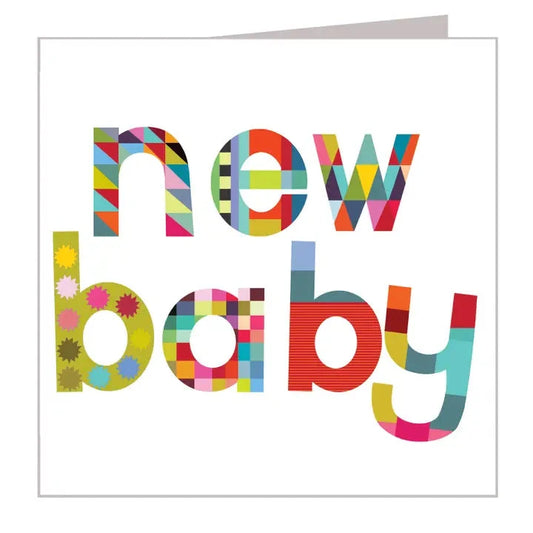 Cards & Message Cards & Gift Wrap Little Mouse Baby Clothing & Gifts Colourful New Baby - Words 
