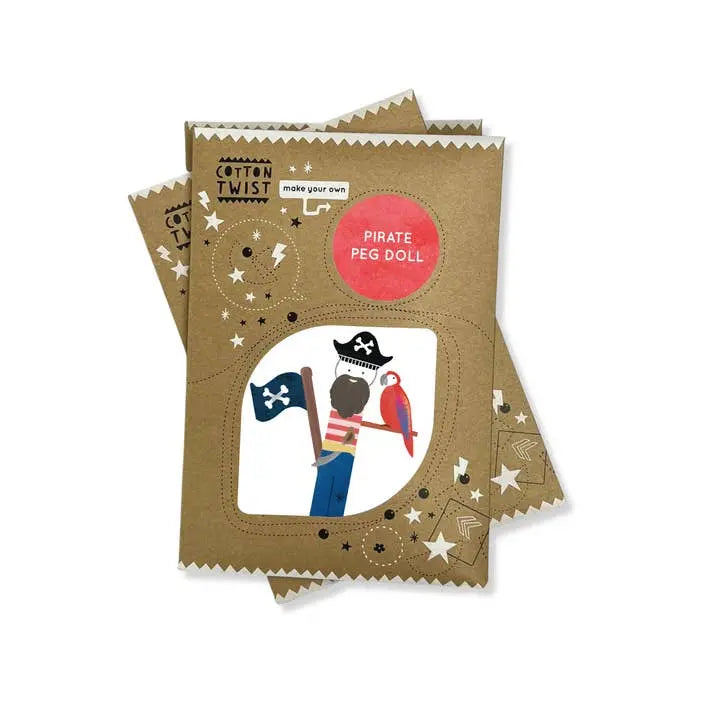 Make Your Own Pirate Peg Doll Sibling Gifts Cotton Twist 