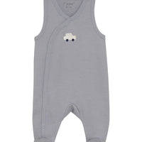 Car Organic Cotton Dungarees & Bodysuit Outfit Fixoni 