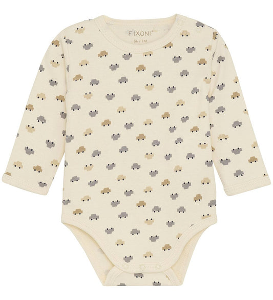 Car Organic Cotton Dungarees & Bodysuit Outfit Fixoni 