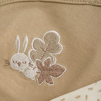 Bunny and Leaf Organic Cotton Dungarees & Bodysuit Outfit Fixoni 