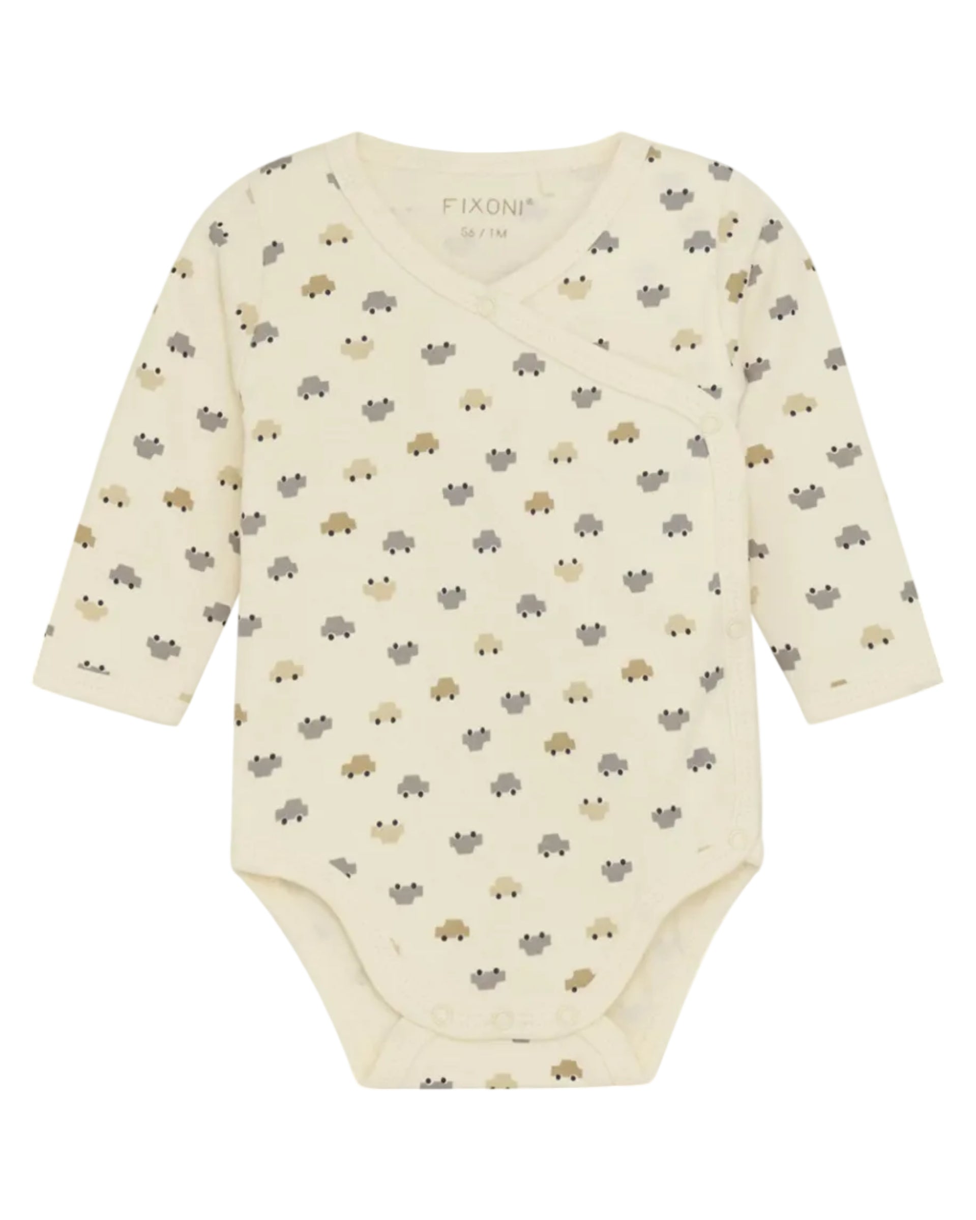 Organic Cotton Car Pattern Long Sleeve Bodysuit Bodysuit / Vest Fixoni 