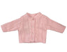 Pink Cable Knit Baby Cardigan - Straight hem Cardigan / Jacket Beebo 