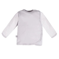 Early Baby Wraparound Top, Grey Top / T-shirt EEVI 