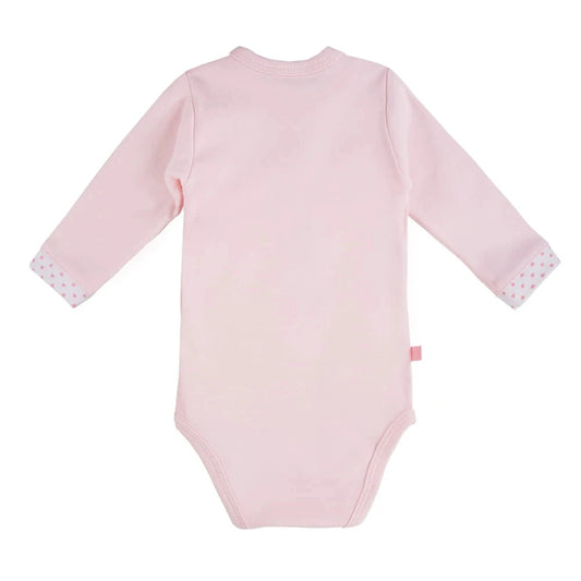 Early Baby Bodysuit, Embroidered Bunny Rabbit Design - Pink Bodysuit / Vest EEVI 