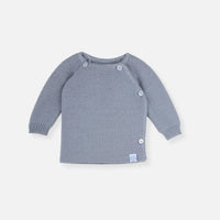 Knitted Dark Grey Cardigan Cardigan / Jacket La Manufacture de Layette 