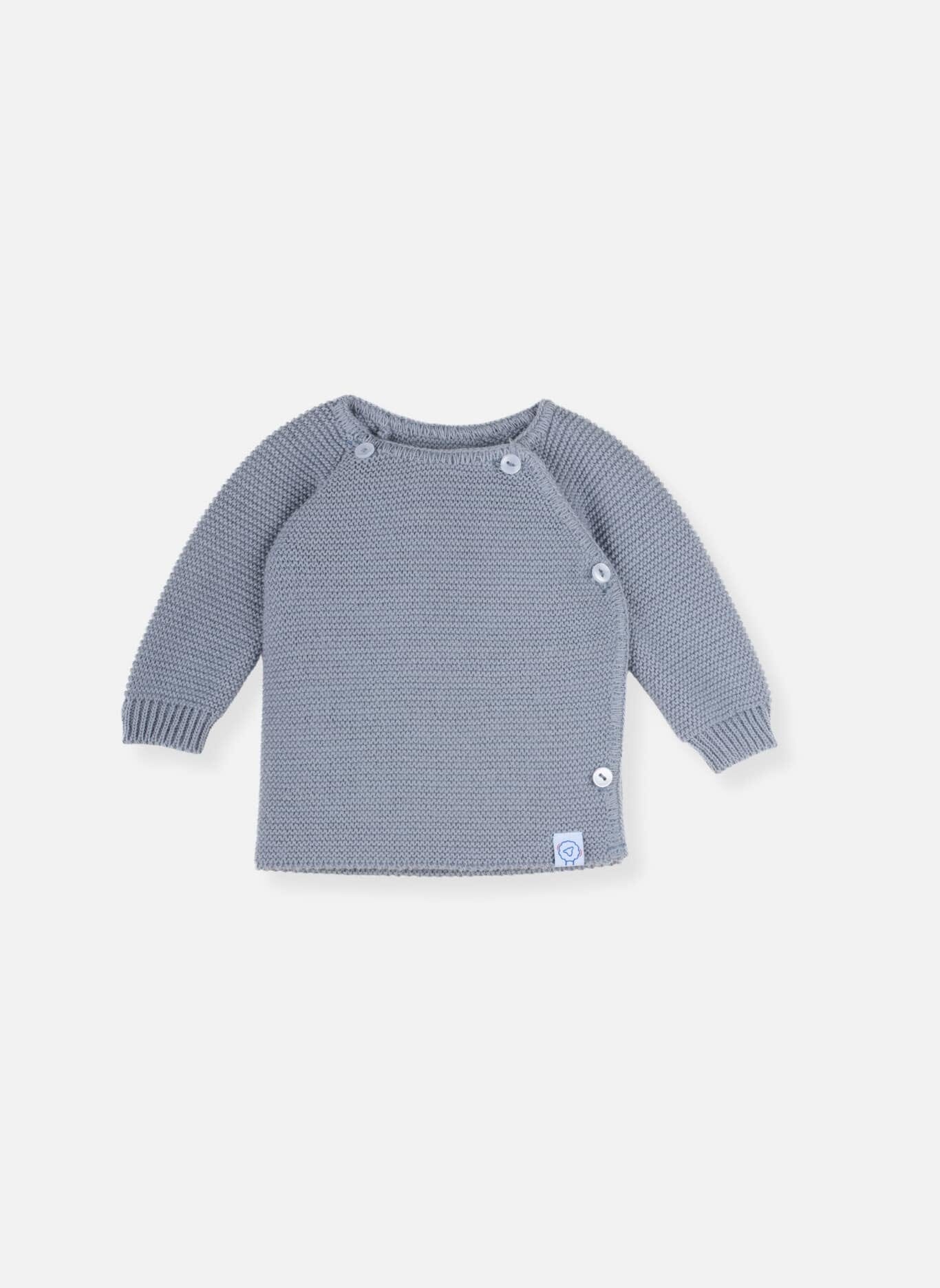Knitted Dark Grey Cardigan Cardigan / Jacket La Manufacture de Layette 