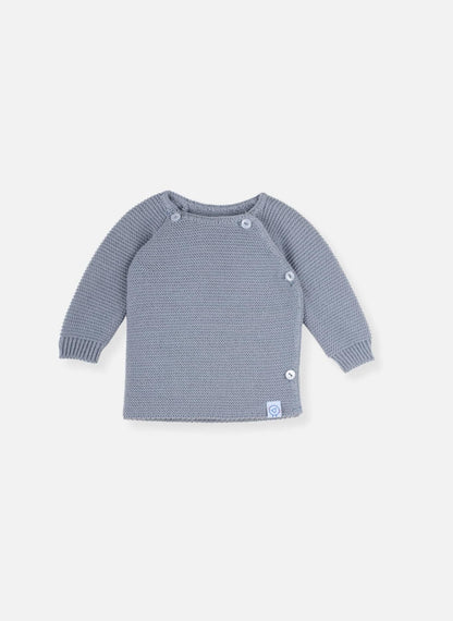 Knitted Dark Grey Cardigan Cardigan / Jacket La Manufacture de Layette 