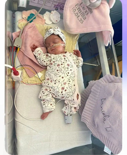 Sleepsuit for Premature Babies, Blossom Sleepsuit / Babygrow Tiny & Small 