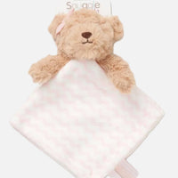 Bear Comforter with Taggie Ribbons Comforter Snuggle Tots 