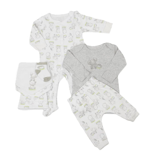 Elephant and Hedgehog 7 Piece Gift Set Pure & Soft
