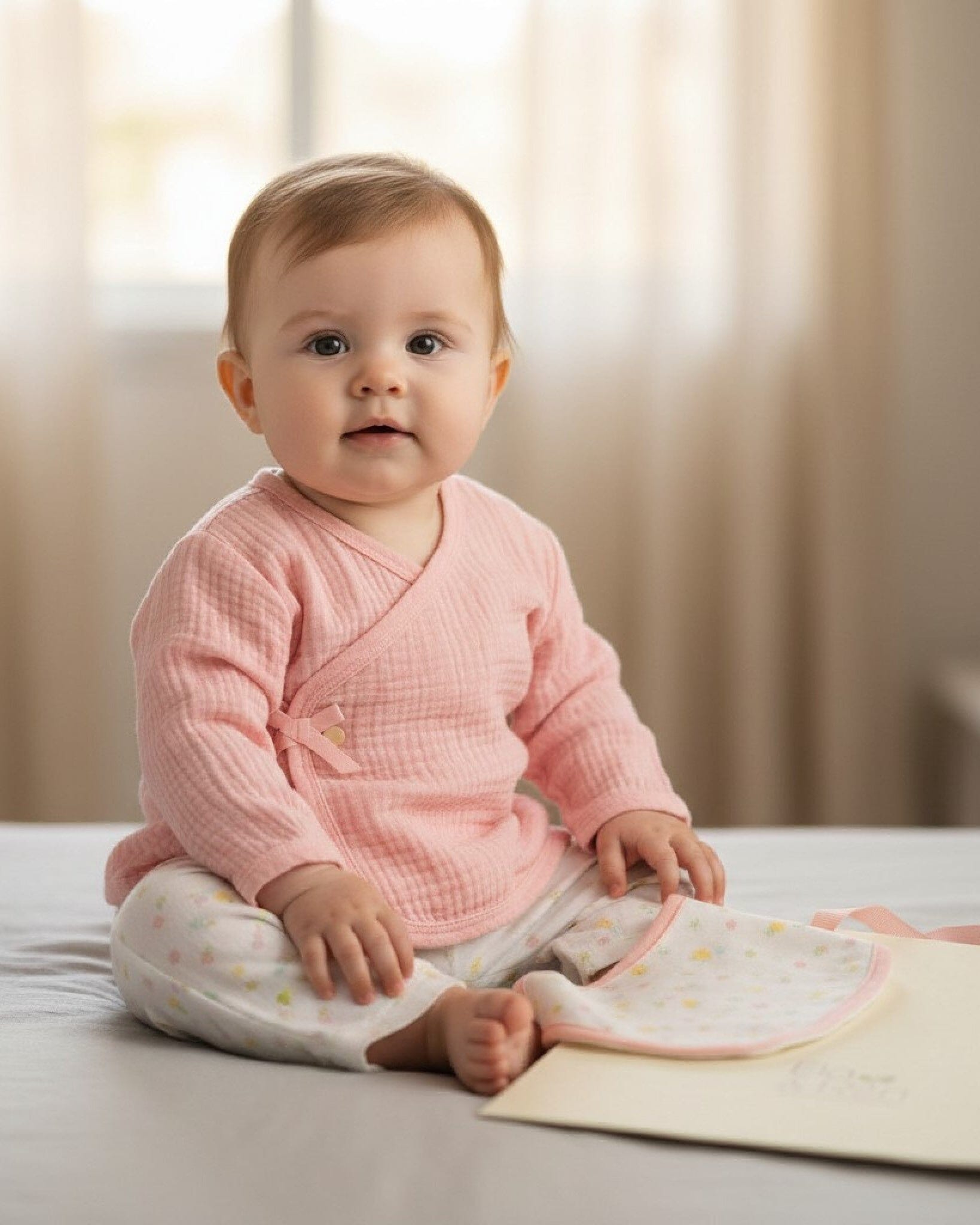 Cheesecloth "Floral" Layette Set