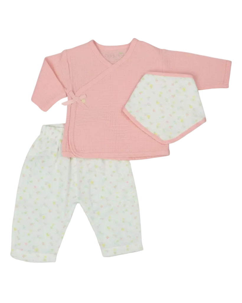 Cheesecloth "Floral" Layette Set