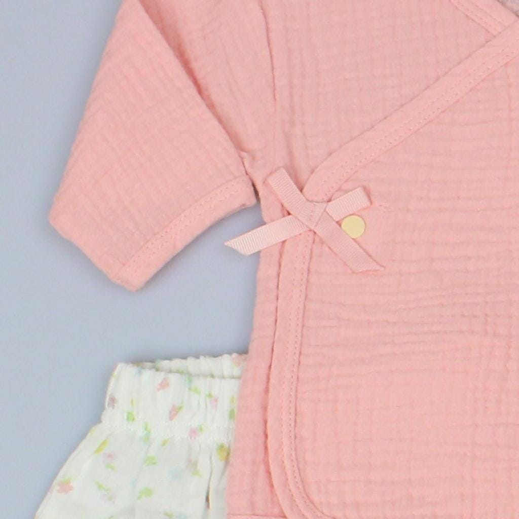 Cheesecloth "Floral" Layette Set