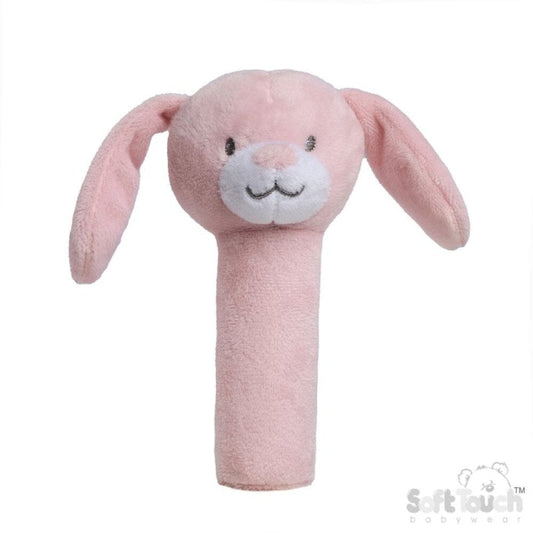Pink Eco Rabbit Squeaky Toy