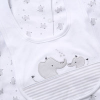 Monochrome Elephant 5 Piece Layette Set Set Rock a Bye Baby 