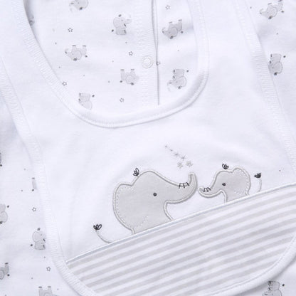 Monochrome Elephant 5 Piece Layette Set Set Rock a Bye Baby 