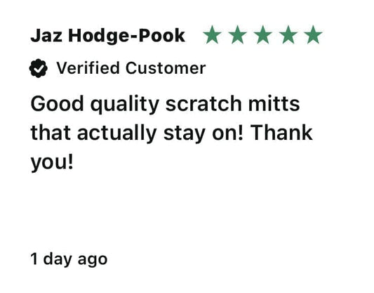 Stay-On Scratch Mittens - Storm Grey Scratch Mitts Goumikids 