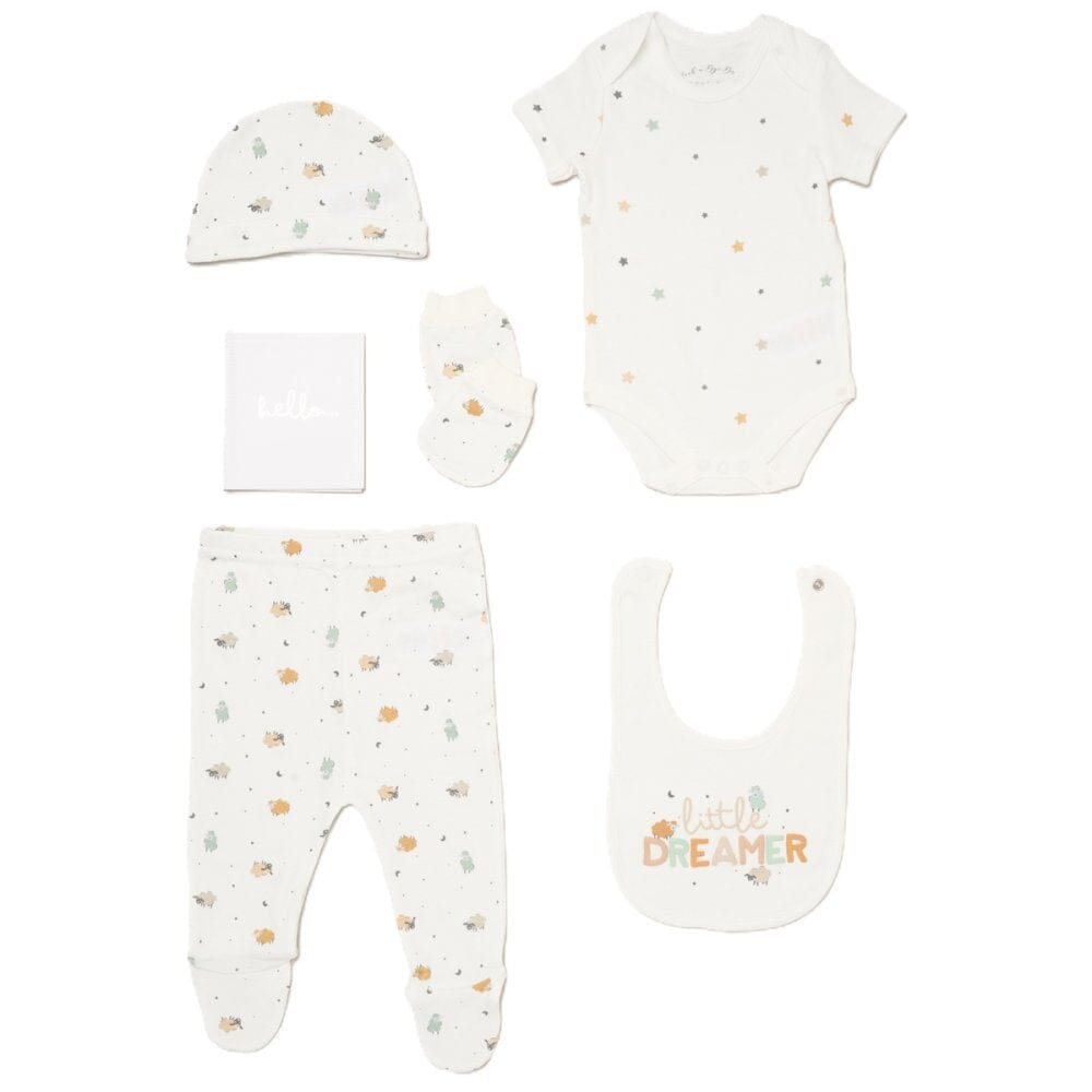 'Little Dreamer' 6 Piece Layette Gift Set Rock a Bye Baby