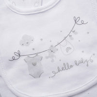 'Hello Baby Teddy Bear' 5 Piece Layette Gift Set - 3 sizes. Rock a Bye Baby