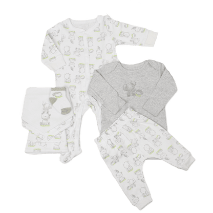 Elephant and Hedgehog 7 Piece Gift Set Set Pure & Soft 