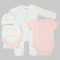 Five Piece Pink Flower Outfit Set Ela & Ren 