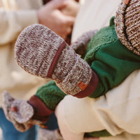 Stay-On Scratch Mittens, Knit Mitts, Bark Scratch Mitts Goumikids 