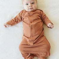 Baby Sleeping Bag / Gown - Clay Stripe Sleeping Bag Goumikids 