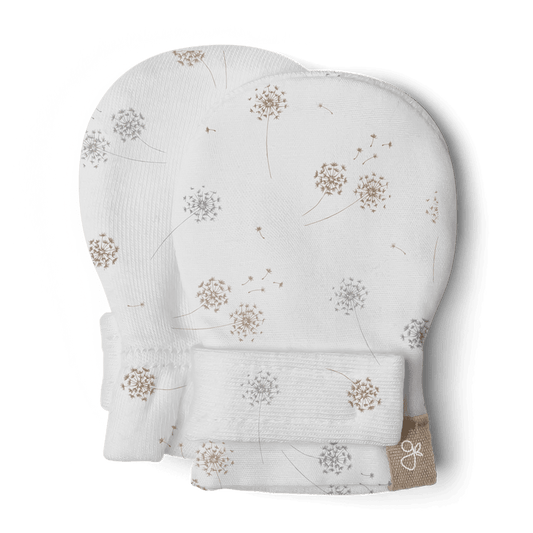 Stay-On Scratch Mittens - Dandelion Scratch Mitts Goumikids 