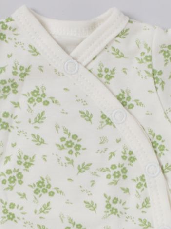 Bodysuit, Apple Floral, Premium 100% Organic Cotton Tiny & Small