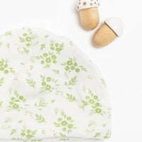 Preemie Hat, Apple Floral, Premium 100% Organic Cotton Tiny & Small