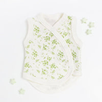 2 Pack Incubator Vest Set, Apple & Apricot Floral, Organic Cotton Set/Multipack Tiny & Small 