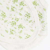 Incubator Vest, Apple Floral , Premium 100% Organic Cotton Tiny & Small