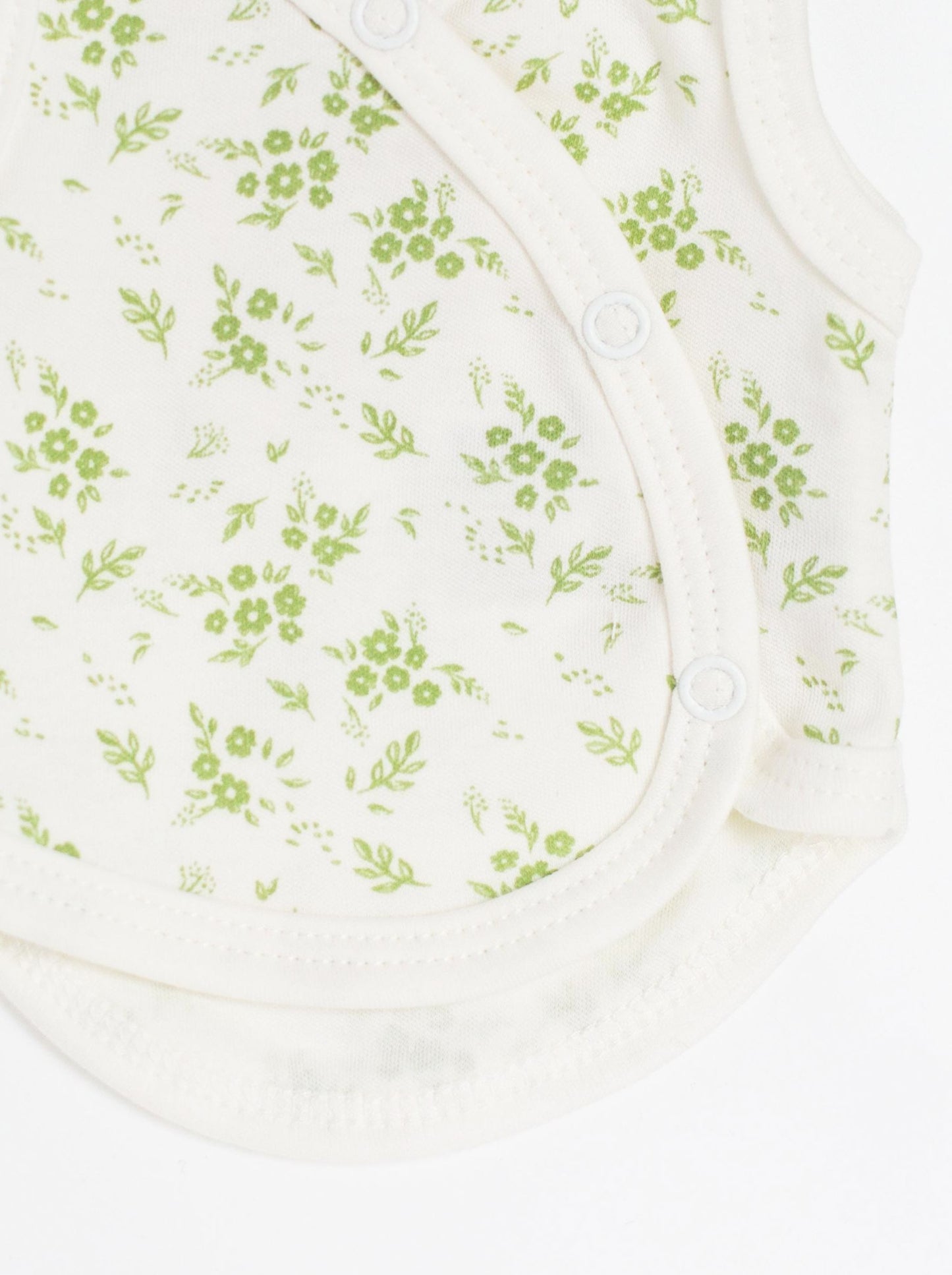 Incubator Vest, Apple Floral , Premium 100% Organic Cotton Tiny & Small